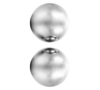 Boules de Massage Baoding Mains, 1 Paire en Acier Inoxydable | Argenté, Format Compact pour Voyages et Activités Extérieures, Conçu pour Athlètes, Longue Durée