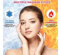 Boules De Massage Faciales De Refroidissement,2 Pcs Facial Ice Globes,Globes De Glace Massage Pour Visage,Yeux Et La Nuque,Pour Raffermir La Peau,Réduit Le Gonflement Et Les Cernes,Rose