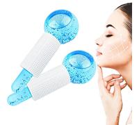 Boules De Massage Faciales De Refroidissement,Globes de Glace de Beauté pour Les Soins du Visage,Ice Globes for Fciales,Massage Facial à Froid, Boule de Glace Globes à Rouleaux de Glace(Bleu) (Bleu)