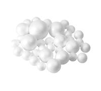 Boules de Mousse Artisanales, Boules de Mousse Blanches, Boule Polystyrene pour L’artisanat, décorations pour de Fête de Noël, Projets Scolaires, Bricolage Ornements, Composition Florale, 33 Pièces