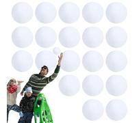 Boules de neige artificielles pour l'intérieur | Boules réalistes pour batailles de neige 20 pièces | Jouet simulé doux pour l'intérieur et l'extérieur des fêtes d'hiver activités de Noël | pour