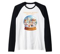 Boules de Neige de Noël Vintage Autour du Monde Manche Raglan