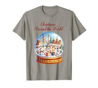 Boules de Neige de Noël Vintage Autour du Monde T-Shirt