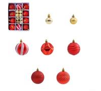 Boules de No?l Incassables 26 Décoration pour arbre Boules de | Shatterproof Material, Mixed Colours, Festive Tree Decor, 26 Pieces Per Box, Hanging Pendants