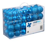 Boules De NoÃ«l, Lot De 100, Décoration, Polies, Scintillantes Et Luisantes, Boule De NoÃ«l â¿¿ 3, 4&6 Cm, Pétrole - Relaxdays