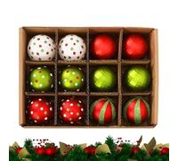 Boules de Noël | 12 Pièces Décoration Incassable Étincelante | Boule À Paillettes De 6 Cm pour Les Fêtes - pour Centre Commercial Vitrine Magasin Maison Fête Festival Intérieur Extérieur