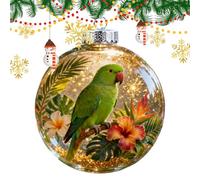 Boules de Noël 3D en acrylique pour décoration de Noël, oiseaux et tortues de mer, décoration d'intérieur en acrylique pour murs d'intérieur/extérieur, fenêtre, salon et décoration de jardin