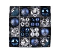 Boules de Noël 44 Boules Décorations Suspendues Style Patiné | Ornements et Décorations pour Sapin de Noël Pour Mariage Fête Anniversaire Cheminée Escalier Balcon Jardin Fenêtre UN