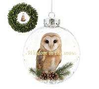 Boules de Noël - 8 x 8 cm - Décoration de Noël colibri - Pendentif colibris - Décoration de Noël pour la maison, le dessus de table, la fenêtre, la porte, la cuisine, le salon, la chambre à coucher