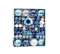 Boules De Noël 82 3-6cm Décorations Sapin En Plastique Couleurs | Ensemble léger en plastique pour durable pour idéal pour sapin guirlande convient maisons bureaux espaces publics