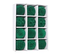 Boules De Noël Affluées - 12 Pièces Ornements En Velours, Pendentif De Couleur Vive, Ensemble Décoratif Festif | Décorations En Velours Élégantes Pour Les Amis De La Famille De Vacances Family Rassemb