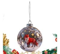 Boules de Noël Arbre Ornements Décorations Noël Merveilles de Faune Sauvage | Pendentifs Arbre Fête Pour Propriétaires Locataires Bureau à Domicile Appartement Salon Bureau Chambre Fêtes Réception Renard