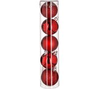 Boules de Noël avec différentes finitions, Ø 5 cm, 5 pièces