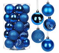 Boules de Noël Bleu décoration Sapin de Noël Lot de 30, 6CM/2.4" Boules Suspendues pour Sapin de Noël, pour Décoratives Vacances Fourniture De Fête De Mariage Maison Festival Décors