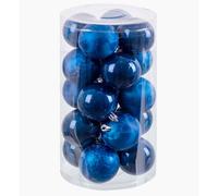 Boules de Noël Bleu Plastique 6 x 6 x 6 cm (20 pièces)