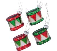 Boules de Noël BoltzeXmas gobelets en verre colorés4 pièces