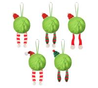 Boules de Noël Boule | Charme Festif en Peluche Colorée, 6 Cm Boules Incassables Pour Porche Fenêtre Arbre Chemin Jardin -corps Extérieur