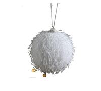 Boules De NoëL Boule de noël Blanche 8cm, 5 pièces, Pendentif Suspendu for Arbre, Fleur en Mousse, Boule Neige for la Maison, décoration, Ornements du Nouvel an(Syle E)