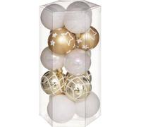 Boules de Noël "Colorama de Noël" Set de 15 boules en plastique D 5 cm