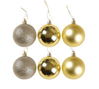 Boules de Noël de 8 cm - En forme de boule - Décoration de Noël incassable - Pour fête dansante, mariage, maison, lieu de travail, jardin, arbre de cour