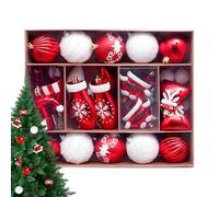 Boules de Noël | Décoration de Sapin de Noël - Décoration Festive pour Intérieur Extérieur Maison Appartement Salon Store Vitrine