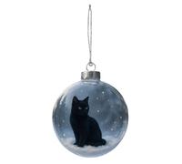Boules de Noël - Décoration saisonnière Boule de chat 3D, Décoration de Noël pour la maison | notre Salon Bureau Chambre Bureau Bureau Manteau mural Escaliers Seuil Porte d'entrée