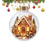 Boules De Noël Décoration Saisonnière LED Avec Père Noël Et Élan | Décorations De Sapin Boules Et Ornements Pour Maison Salon Chambre Cheminée Bibliothèque Jardin