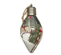 Boules de Noël - Décoration Suspendue Lumineuse De 13 Centimètres | Ornement pour Sapin De Noël - Décoration d'Intérieur Saisonnière pour Fête Hivernale Vitre et Mur