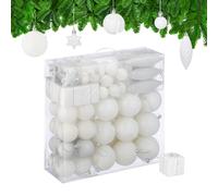 Boules de Noël Décorations arbre Noël Lot 110 cœurs étoiles Guirlande couleurs