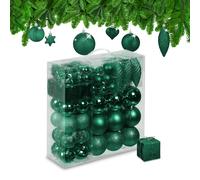 Boules de Noël Décorations arbre Noël Lot 110 cœurs étoiles Guirlande couleurs