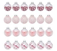 Boules de Noël - Décorations de Noël Transparentes - Décoration d'intérieur pour Chambre, Appartement, dortoir, Bureau, école, fenêtre