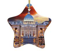 Boules de Noël Décorations de sapin de Noël Décoration de sapin de Noël Décorations de Noël Cité du Vatican