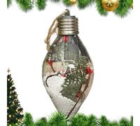 Boules de Noël | Décorations Lumineuses Antichoc de 13 cm pour Arbre - Ornement pour Sapin De Noël,Décoration d'Intérieur Saisonnière pour Fête Hivernale Vitre et Mur