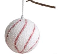 Boules de Noël décoratives en mousse avec motifs de flocons de neige pour arbre et décoration saisonnière, conçues en mousse légère (A)