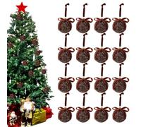 Boules de Noël Décoratives et Incassables 16 Pièces Décoratives Incassables | Boules de Noël Pailletées avec Motif , 6 cm pour Anniversaire, Fêtes, Nouvel An, , Hiver, Célébrations,
