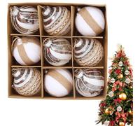 Boules de Noël décoratives incassables pour maison, vacances, mur, fenêtre, cheminée, escaliers, fête, bureau, école, restaurant, appartement