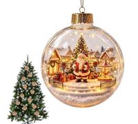 Boules de Noël Décoratives pour Sapin Père Noël drôle, mignon et festif | Décorations lumineuses pour sapin Pour intérieur, maison, salon, chambre, mur, fenêtre, étagère, ferme,