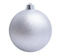 Boules de Noël en Argent, 25, 30, 40 cm, pour décoration d ' Arbre de Vacances, étincelant en plastomère, Installation Fine et Simple pour Les fêtes de Maison ou de Magasin
