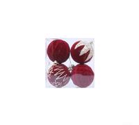Boules de Noël en diamant conçues pour les décorations à suspendre et les projets de scène festive faits à la main (rouge)
