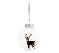 Boules De Noël en Forme d'animaux 3D, Ornement en ABS De La Collection Wonders De La Faune À Suspendre, Pendentif d'animaux Transparents À Collectionner, Décoration De Maison Festive