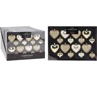 Boules de Noël en forme de coeur set de 16 pcs champagne KO-CAN302850