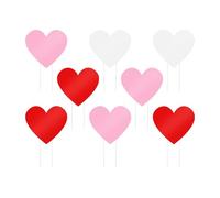 Boules De Noël en Forme De Cœur pour La - - Décorations Extérieures pour La - | 8 Pièces Piquets De Jardin De Vacances Imperméables | Décor De La - en Forme De C