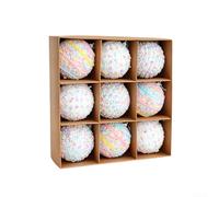 Boules de Noël en mousse couleur bonbon pour les vacances, décorations légères en mousse pour arbres, couronnes et décorations d'intérieur en deux tailles (6 cm)