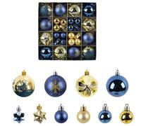 Boules De Noël En Plastique Formes Uniques 44PCS Multicolore Pour | Léger En Plastique Taille 24x6x24cm pour idéal Pour Sapins Couronnes Et Ambiances Festives