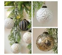 Boules de Noël en plastique incassable pour sapin de Noël avec design vintage rustique - Pour arbres, guirlandes, couronnes et tables (or antique)