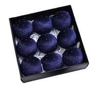 Boules De Noël En pour velours 8cm Lot De 9 Décorations pour arbre De | Fabriquées en pour velours doux et plastique Lot de 9 Faciles à suspendre Adaptées pour arbre pour