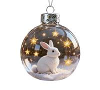 Boules de Noël en verre 2026 Wildlife Wonders, Boules de Noël en verre artisanales aux animaux 3D éclatants, Ornements de Noël pour décoration d'arbre de vacances intérieur extérieur maison et cadeaux