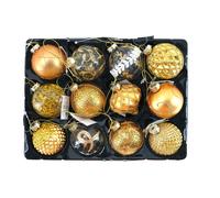 Boules De Noël En Verre Ensemble De 12 Décorations De Sapin De Noël Ornements