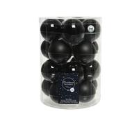 Boules de Noël en verre - Noir - 60 mm / 20 pièces