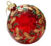 Boules de Noël en verre transparent de 8 cm de diamètre (style D)